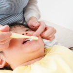 子どもの仕上げ磨き