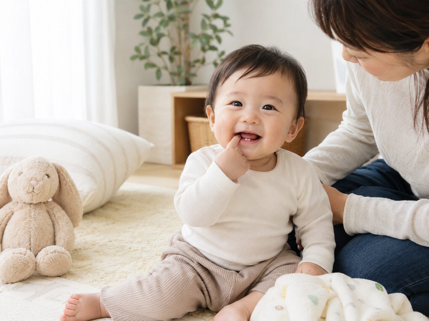 赤ちゃんのうちから歯医者に通うメリットのイメージ