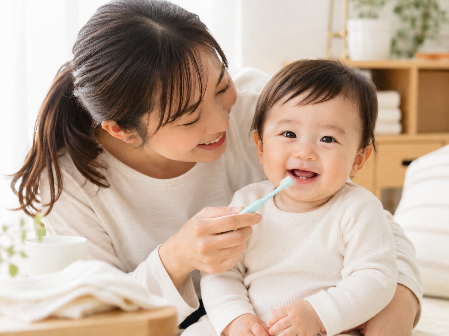 赤ちゃんを初めて歯医者へ連れて行くときのポイントのイメージ